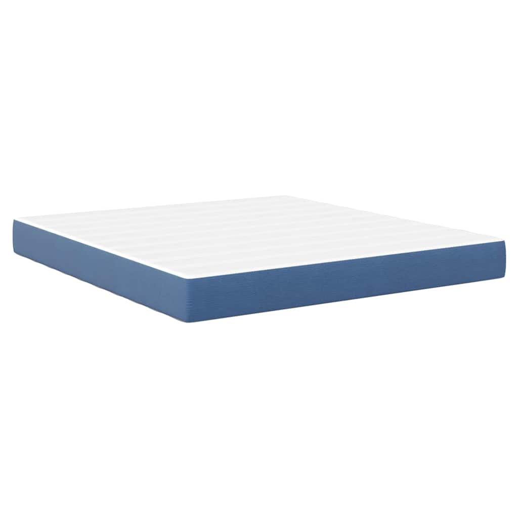 Matelas de Lit avec matelas Bleu 180 x 200 cm tissu - XIOS