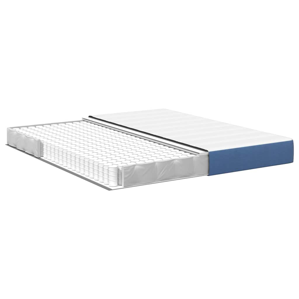 Matelas de Lit avec matelas Bleu 180 x 200 cm tissu - XIOS