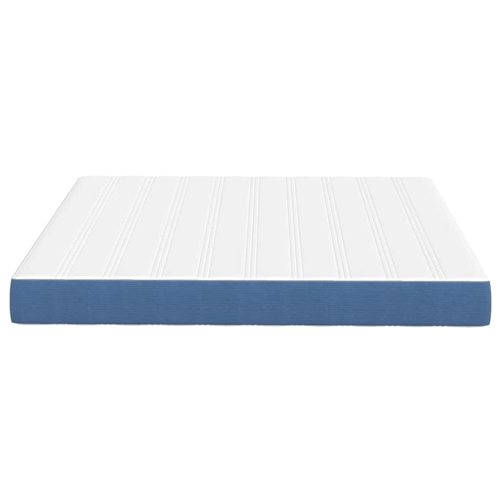 Matelas de Lit avec matelas Bleu 180 x 200 cm tissu - XIOS