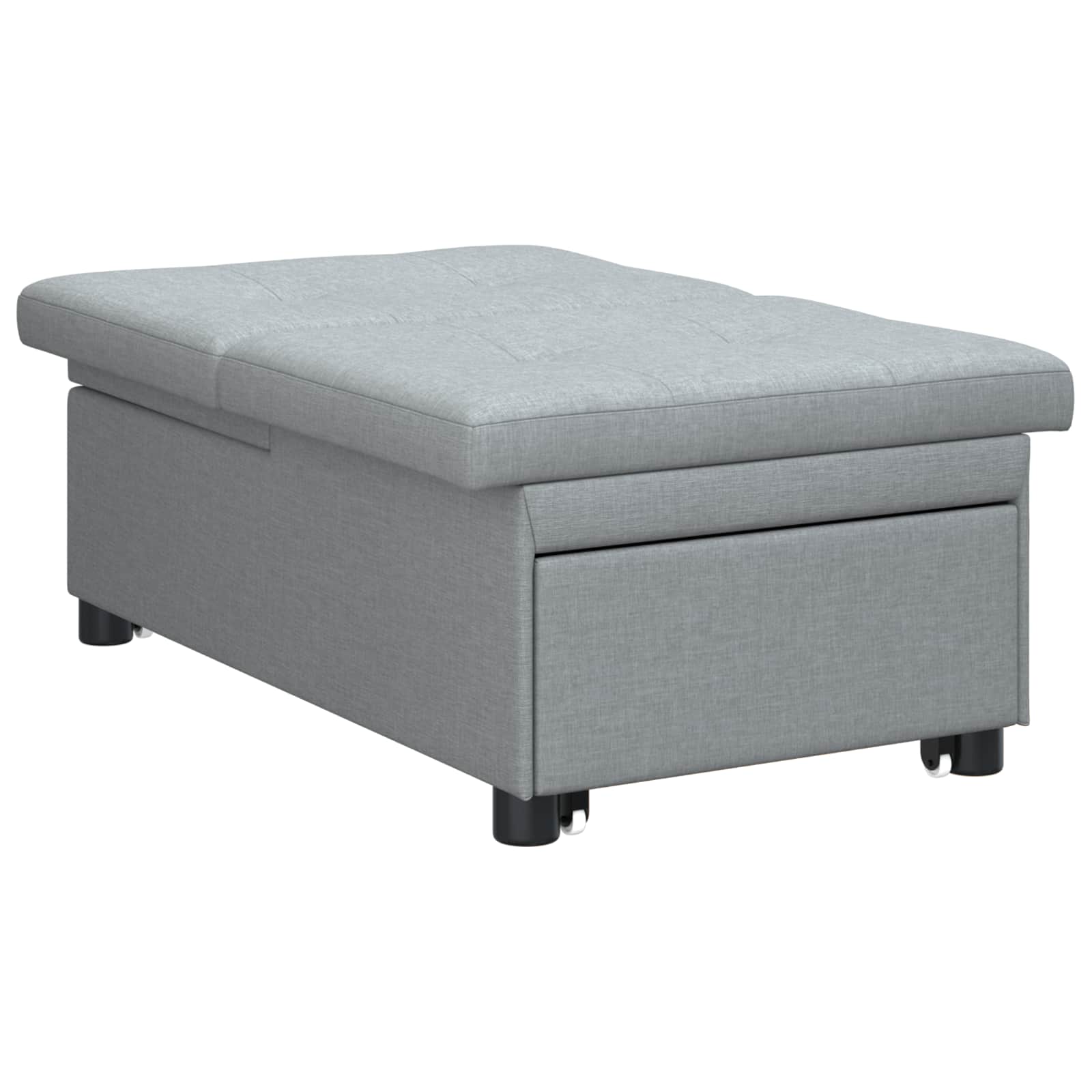 Canapé-lit escamotable Gris clair 194 x 50 x 82 cm tissu - XIOS