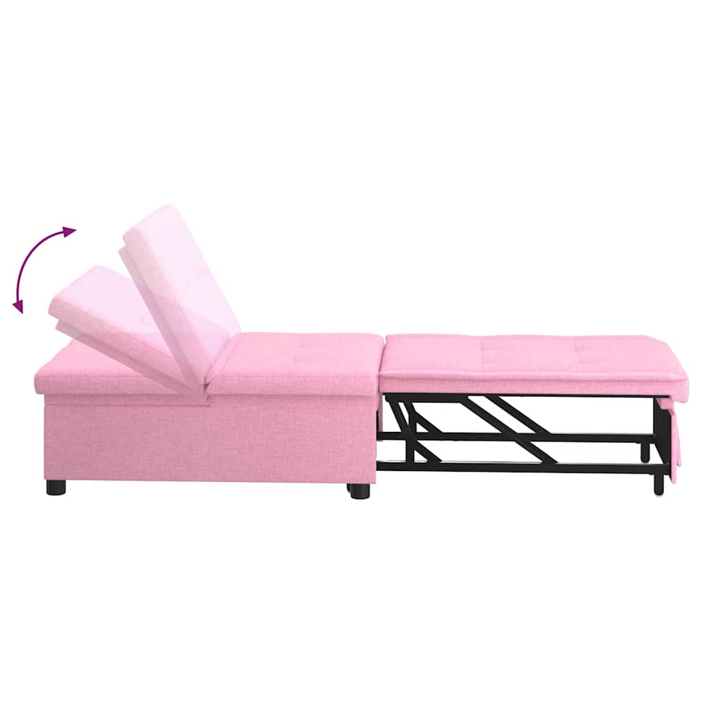 Canapé-lit escamotable Rose 194 x 50 x 82 cm tissu