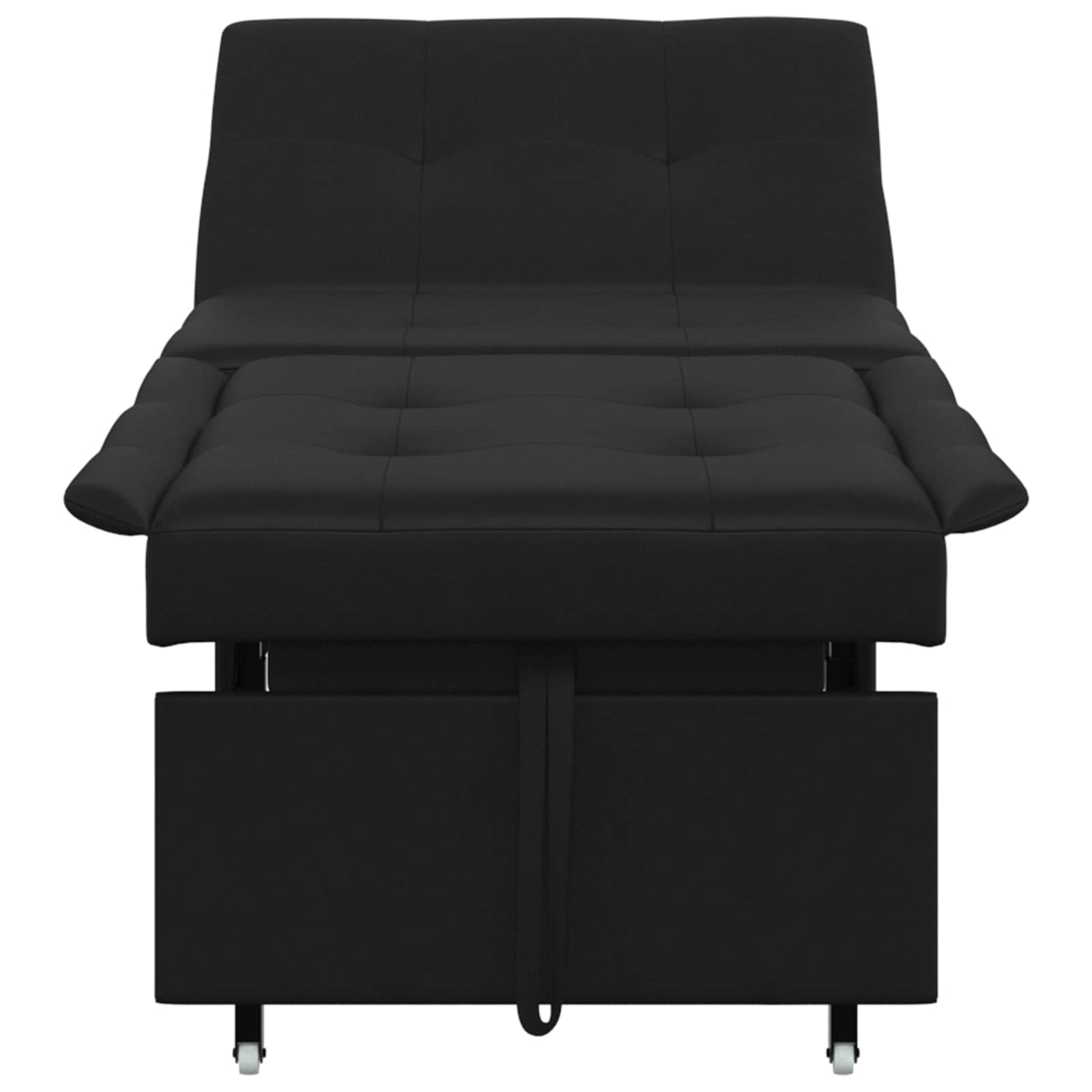 Canapé-Lit Noir 194 x 67 x 82 cm Microfibre - XIOS