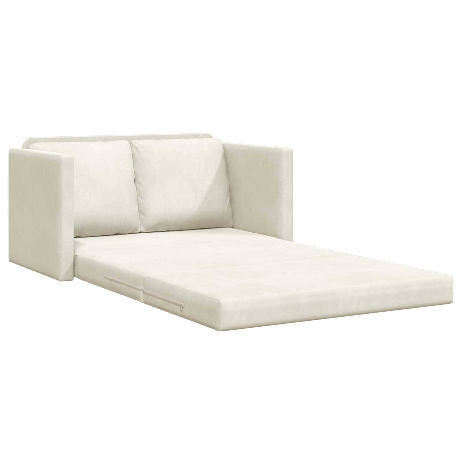 Canapé-Lit Crème 204 x 122 x 60 cm Velours - XIOS