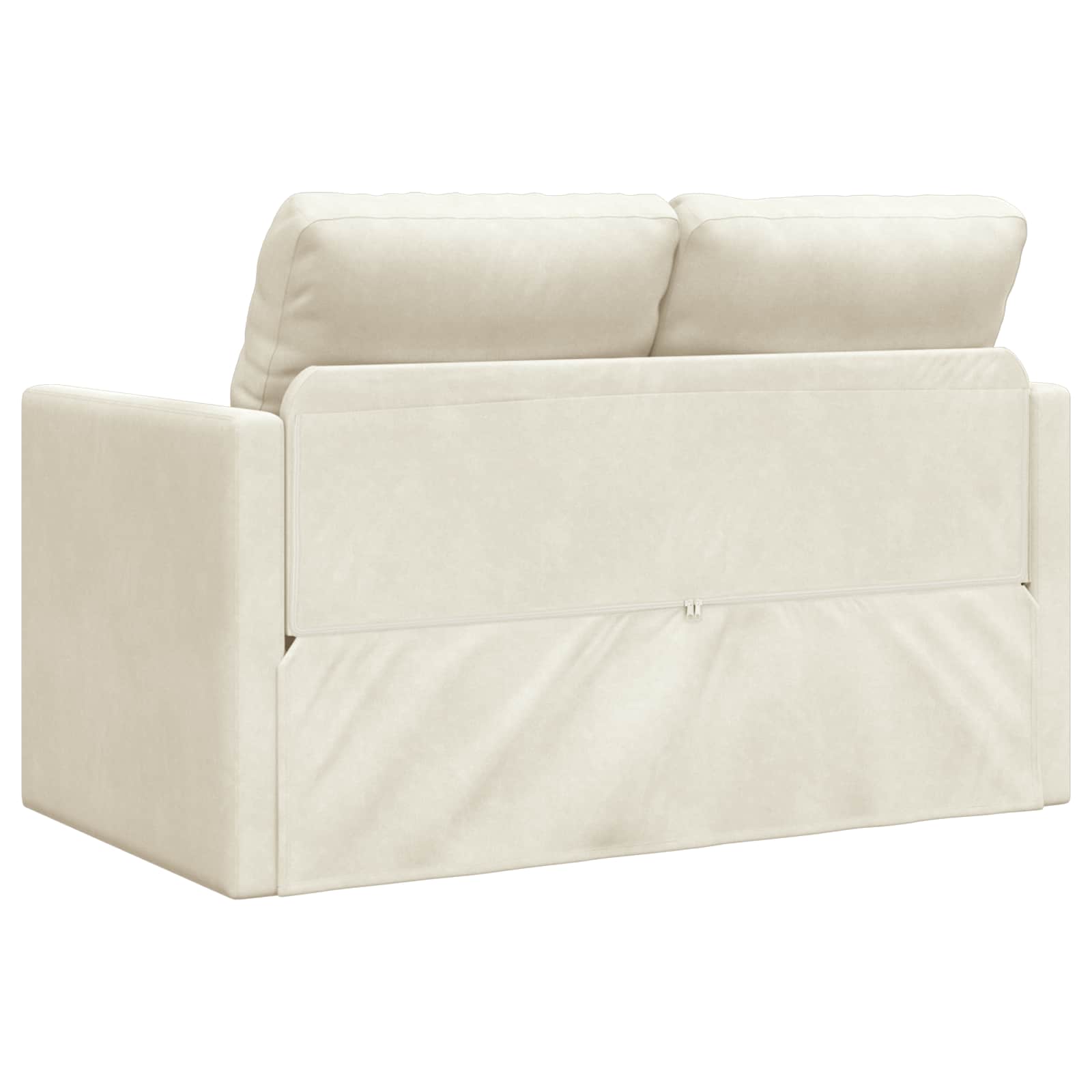 Canapé-Lit Crème 204 x 122 x 60 cm Velours - XIOS