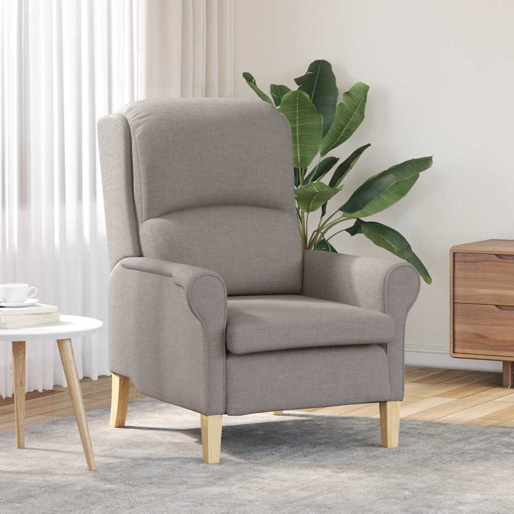fauteuil Taupe 76 x 94 x 102 cm tissu - XIOS
