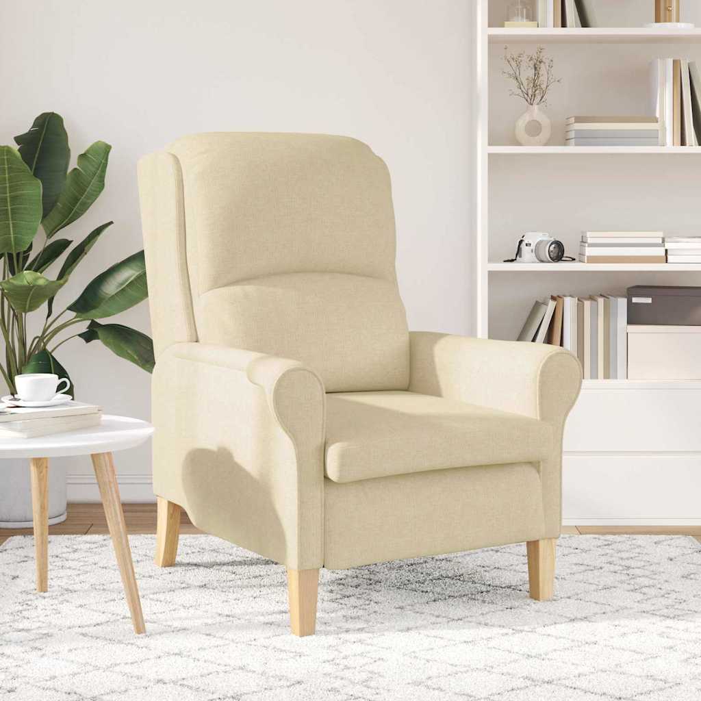 fauteuil Crème 76 x 94 x 102 cm tissu - XIOS