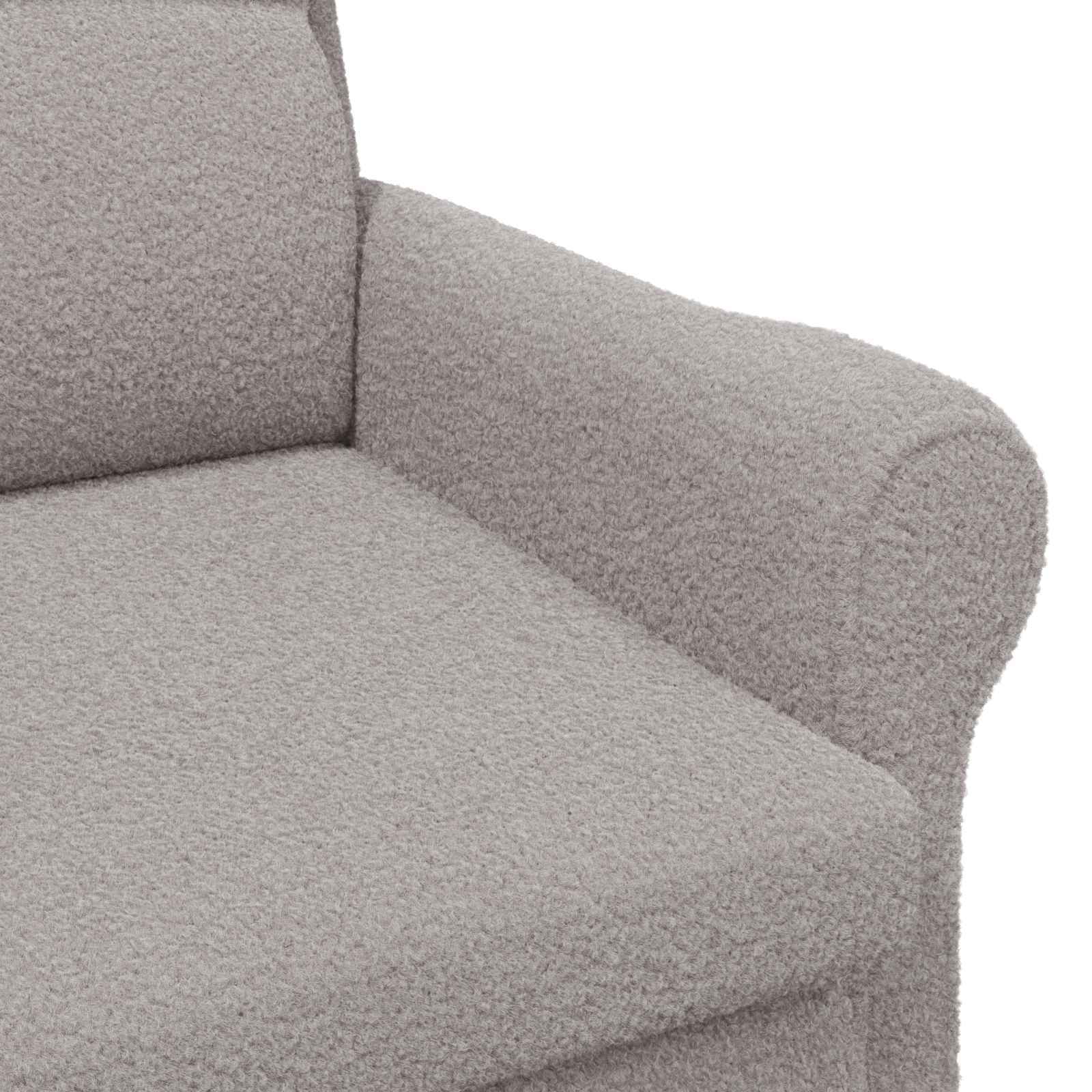 fauteuil Gris clair Tissu en Sherpa doux - XIOS
