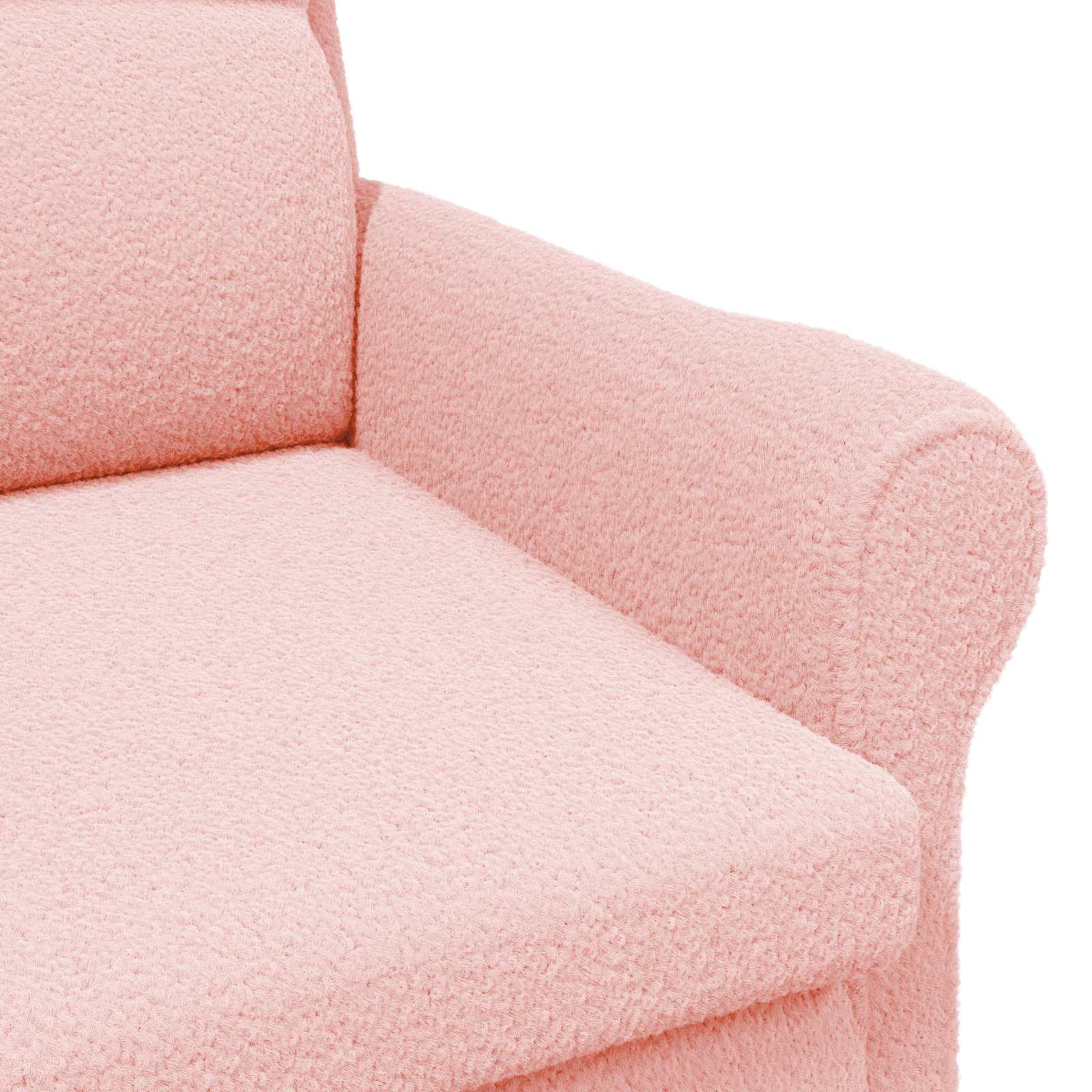 fauteuil Rose Tissu en Sherpa doux - XIOS