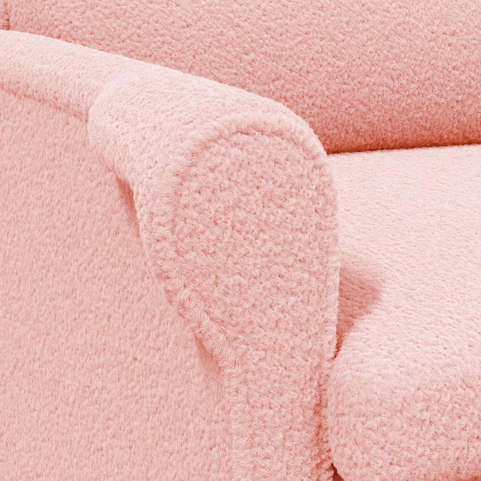 fauteuil Rose Tissu en Sherpa doux - XIOS