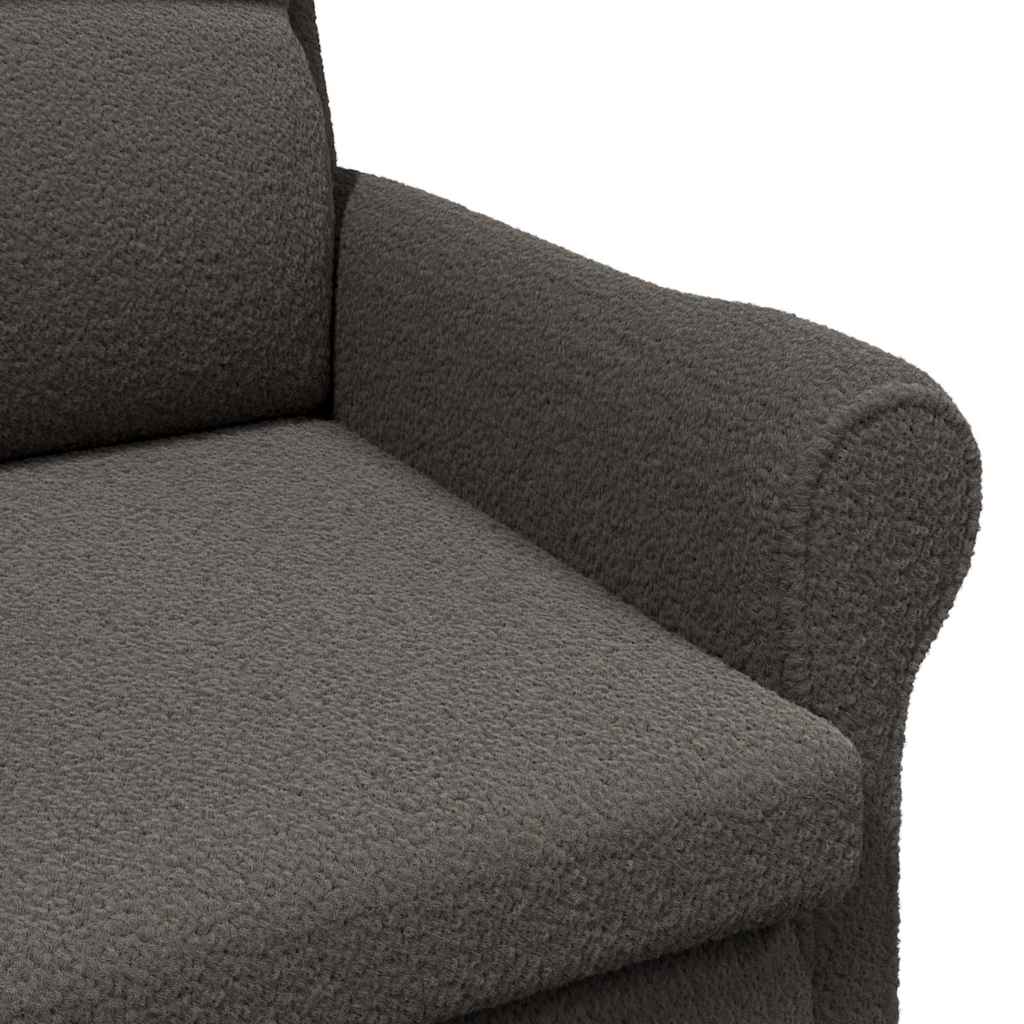 fauteuil Gris foncé Tissu en Sherpa doux - XIOS