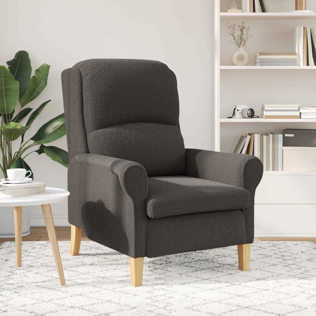 fauteuil Gris foncé Tissu en Sherpa doux - XIOS