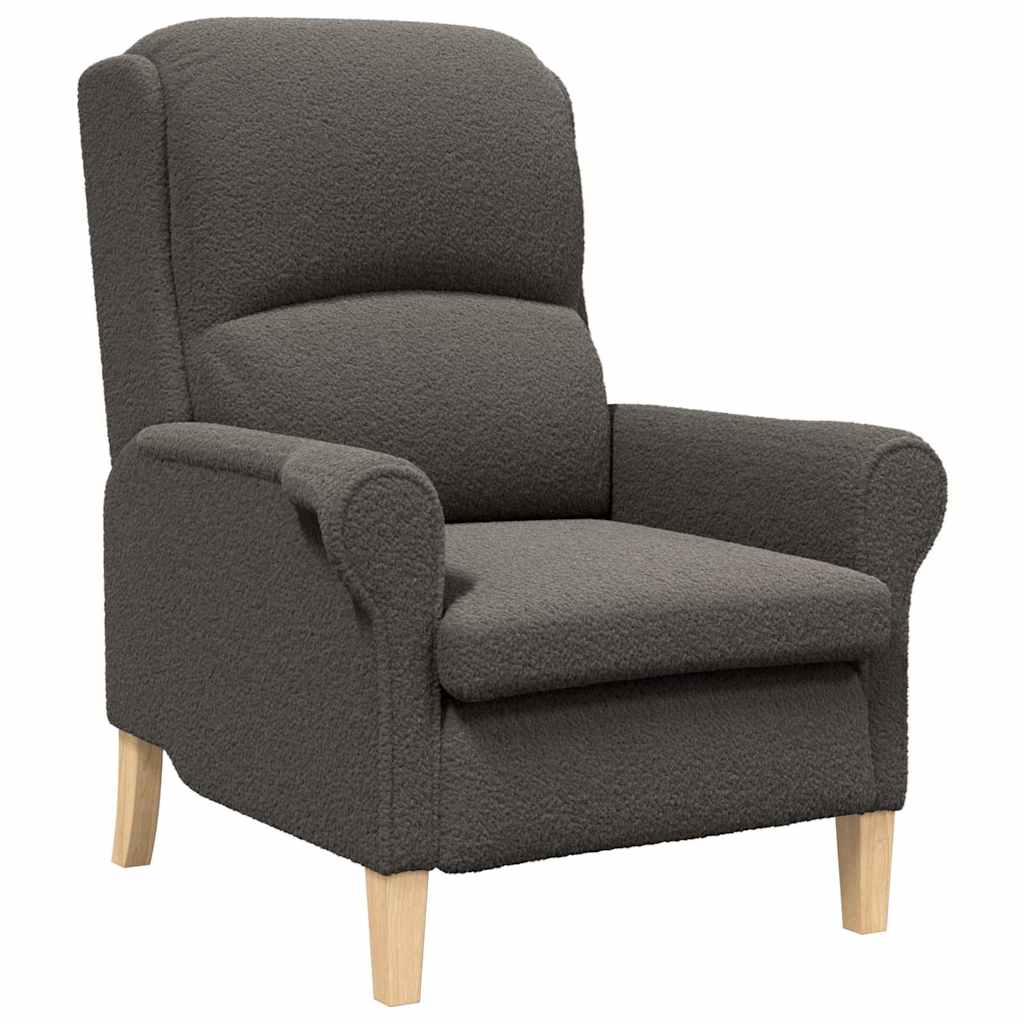 fauteuil Gris foncé Tissu en Sherpa doux - XIOS