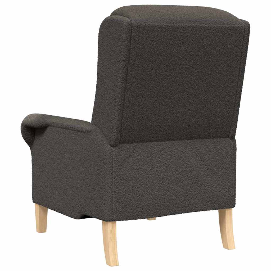 fauteuil Gris foncé Tissu en Sherpa doux - XIOS