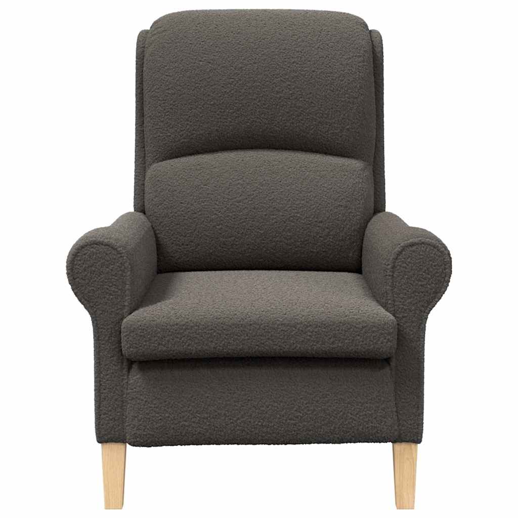 fauteuil Gris foncé Tissu en Sherpa doux - XIOS