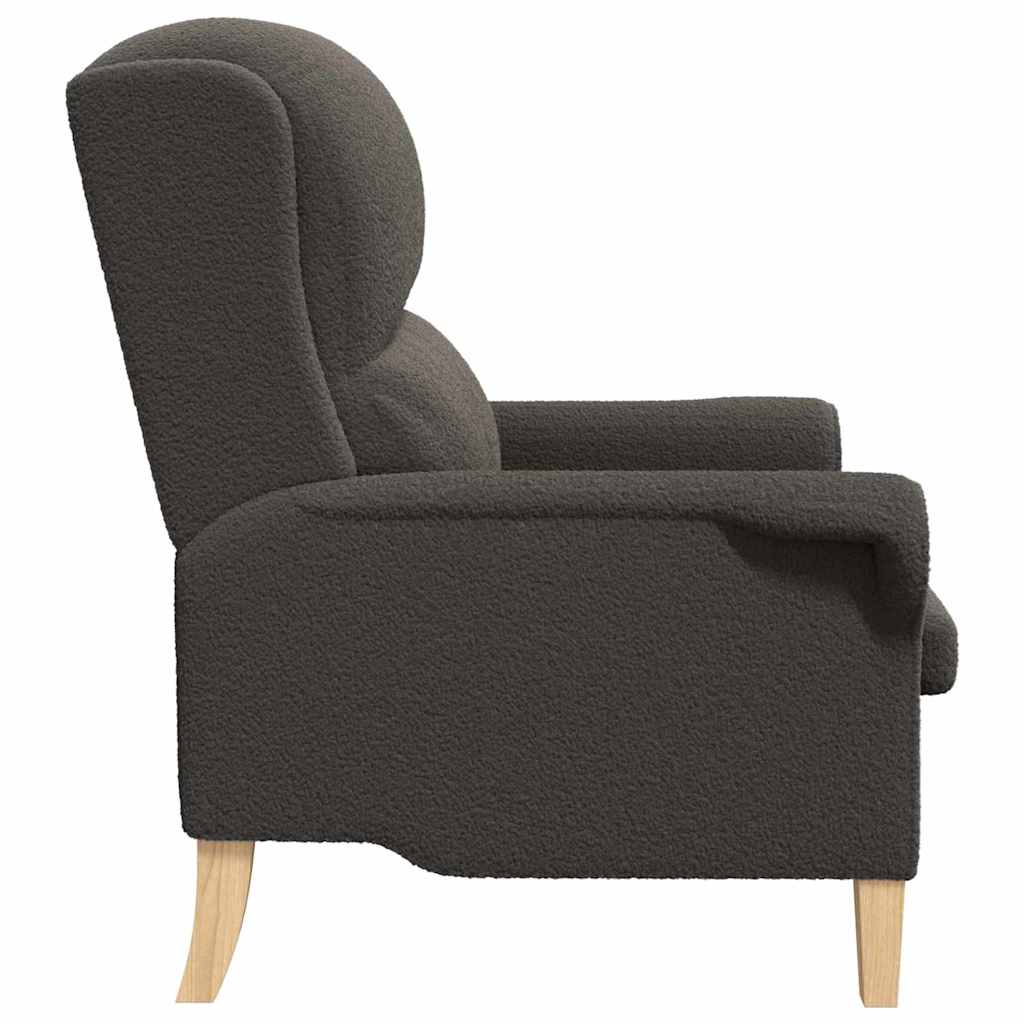 fauteuil Gris foncé Tissu en Sherpa doux - XIOS