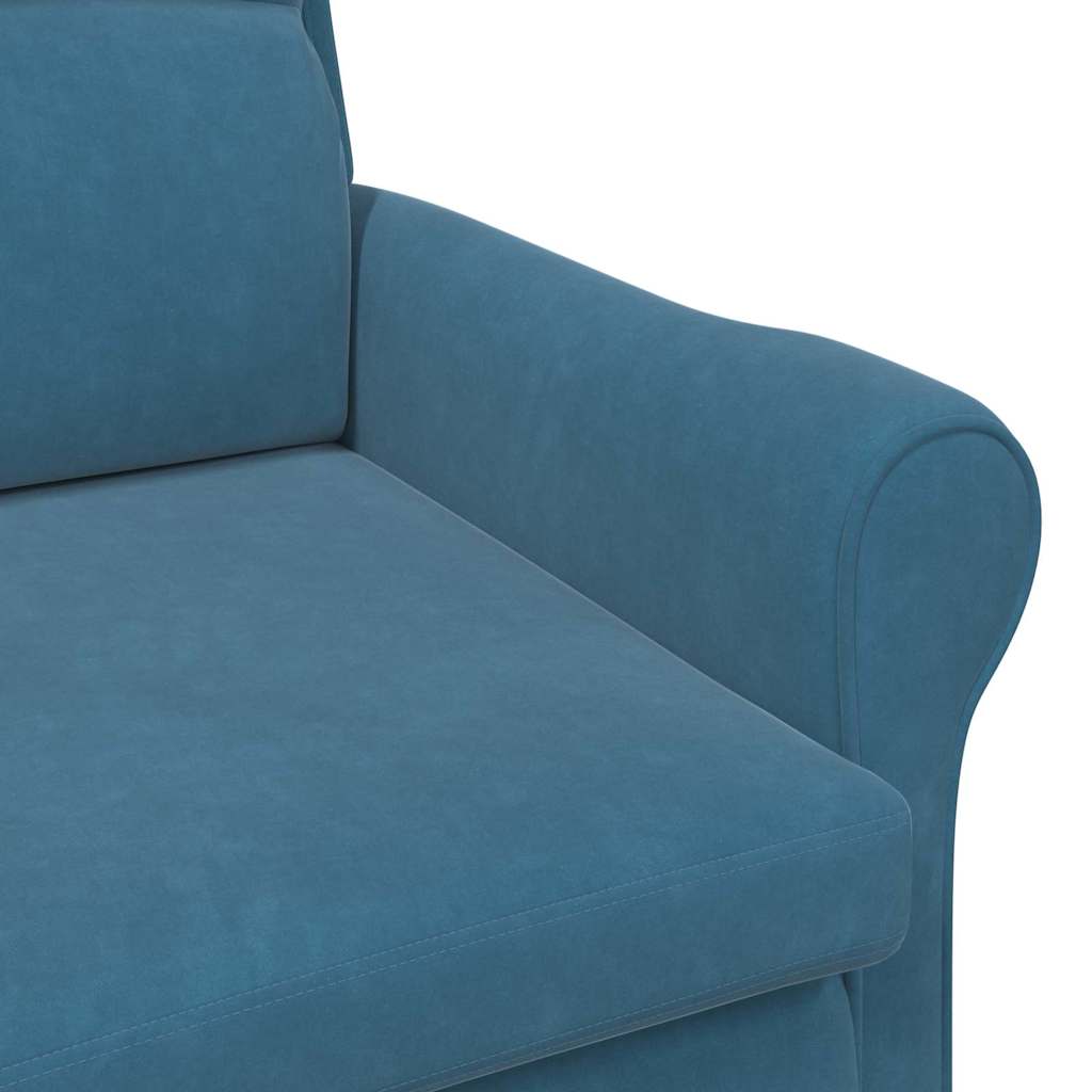 fauteuil Bleu Velours - XIOS