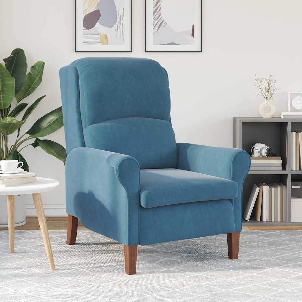 fauteuil Bleu Velours - XIOS