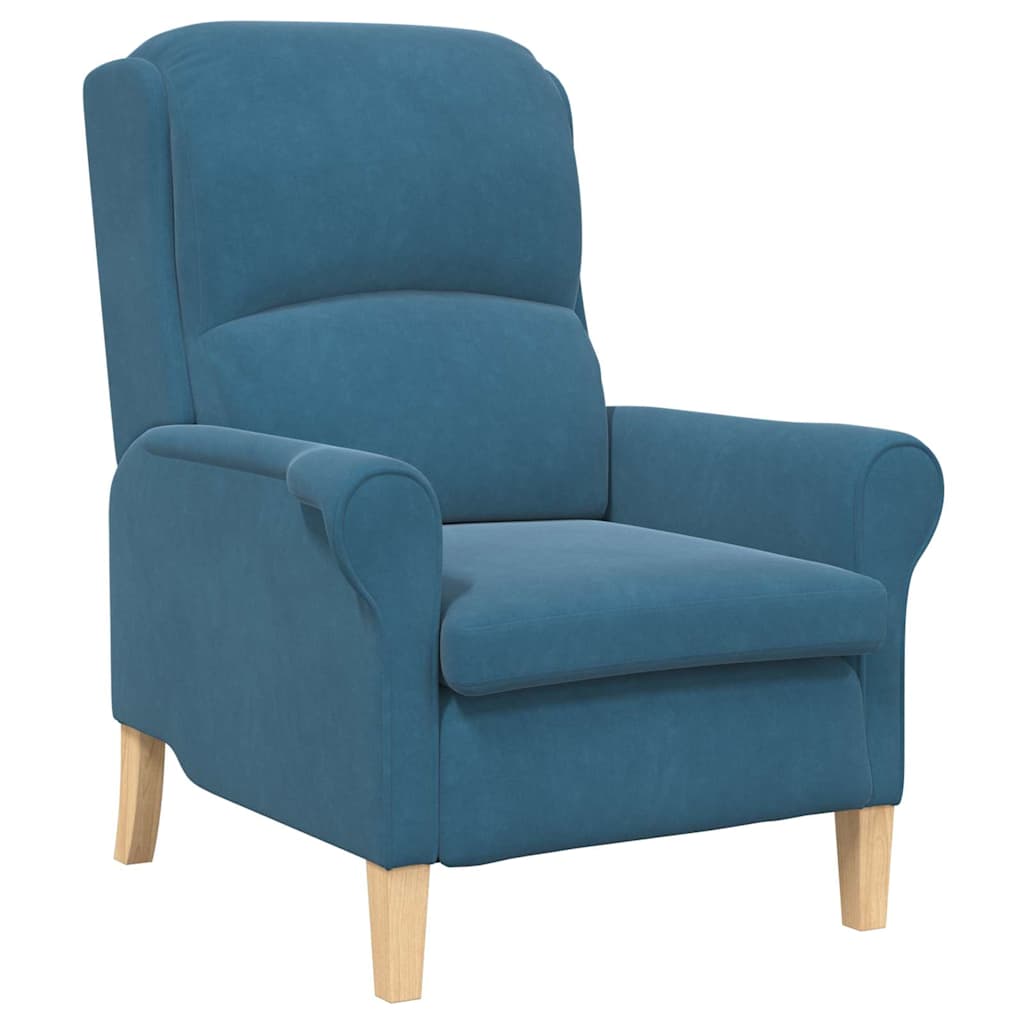 fauteuil Bleu 76 x 94 x 102 cm Velours - XIOS