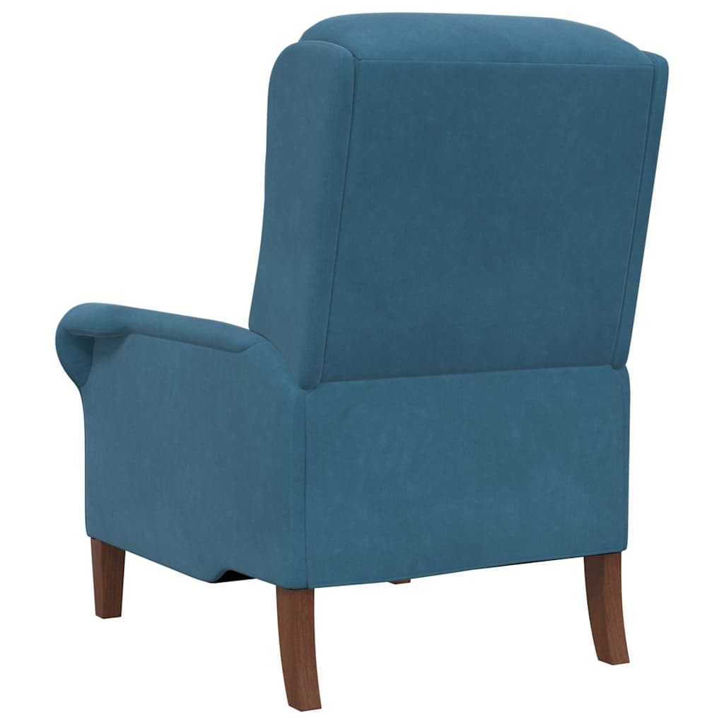 fauteuil Bleu Velours - XIOS