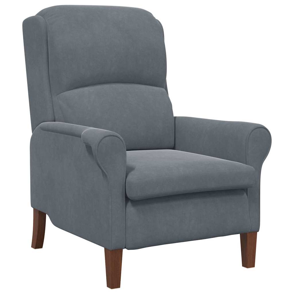 fauteuil Gris foncé Velours - XIOS
