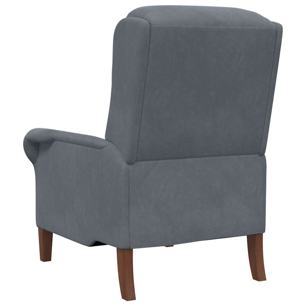 fauteuil Gris foncé Velours - XIOS