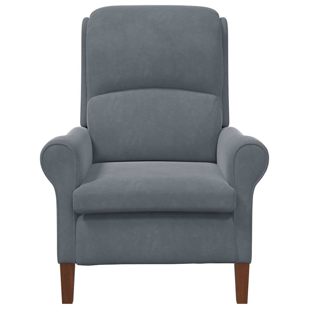 fauteuil Gris foncé Velours - XIOS