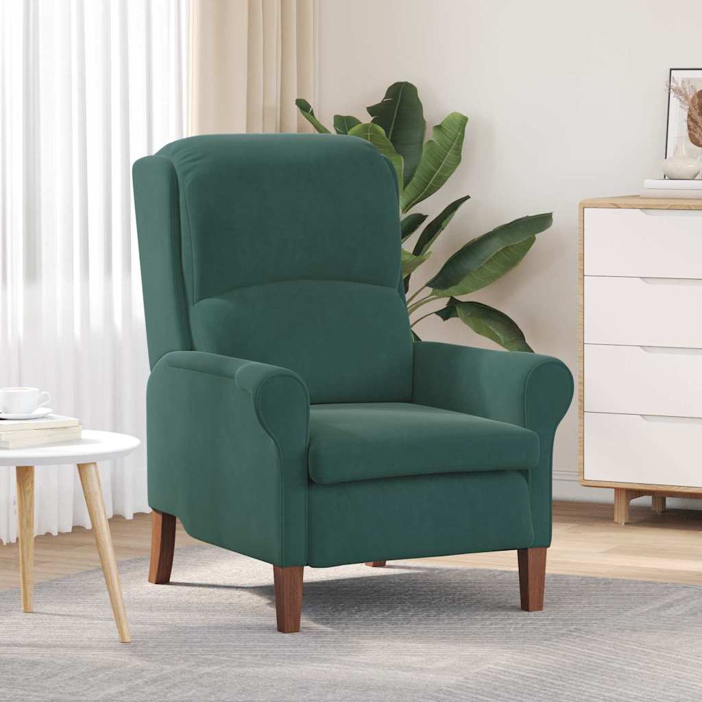 fauteuil Vert foncé Velours - XIOS