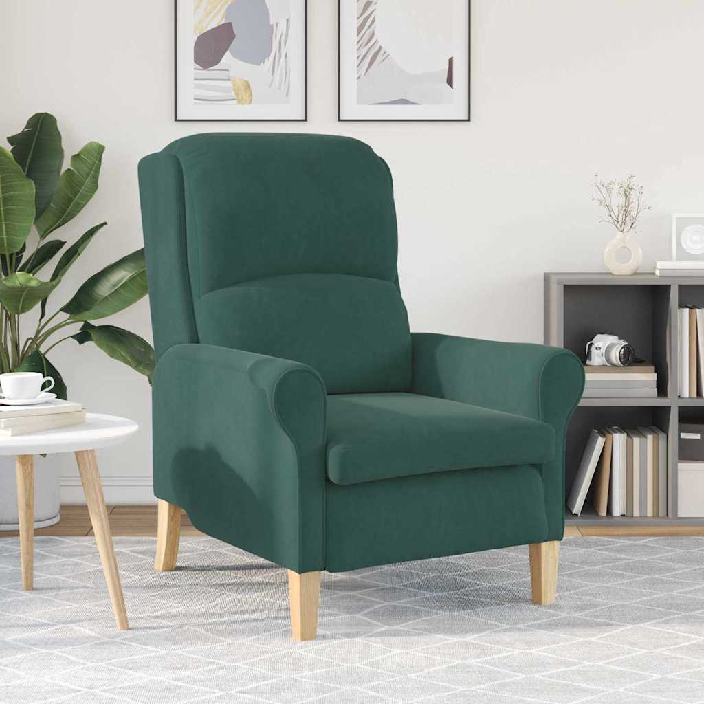 fauteuil Vert foncé 76 x 94 x 102 cm Velours - XIOS