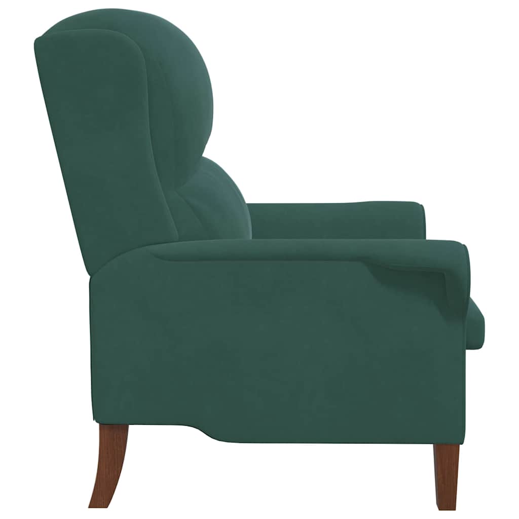 fauteuil Vert foncé Velours - XIOS