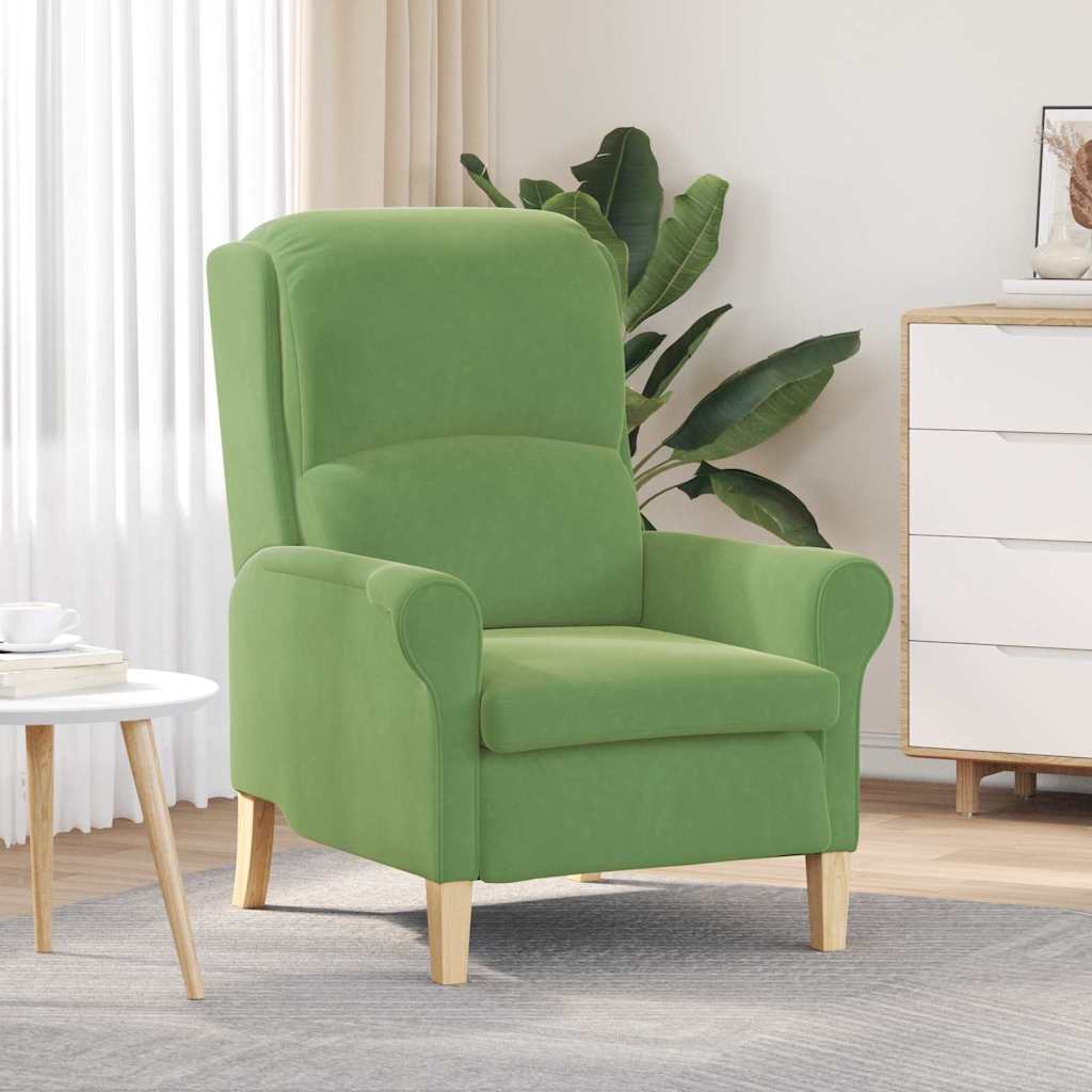 fauteuil Vert clair 76 x 94 x 102 cm Velours - XIOS