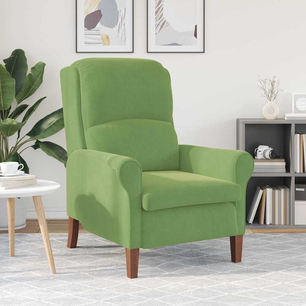 fauteuil Vert clair Velours - XIOS