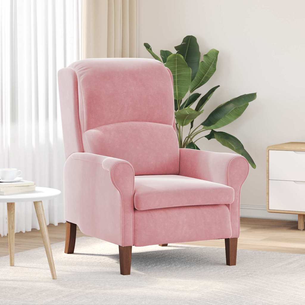 fauteuil Rose Velours - XIOS