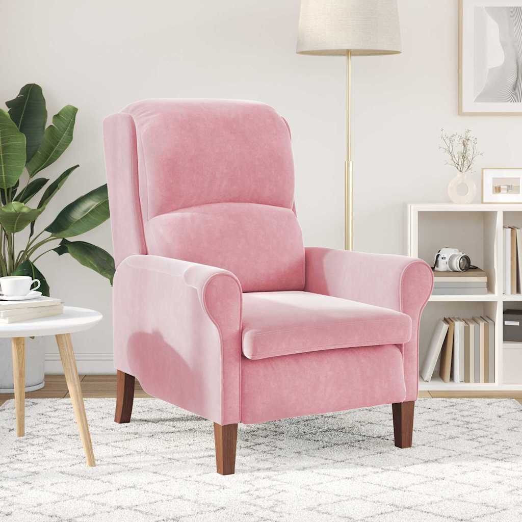 fauteuil Rose Velours - XIOS