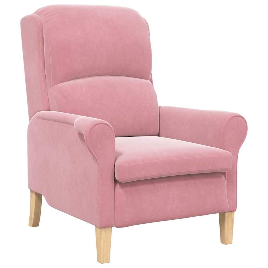fauteuil Rose 76 x 94 x 102 cm Velours - XIOS