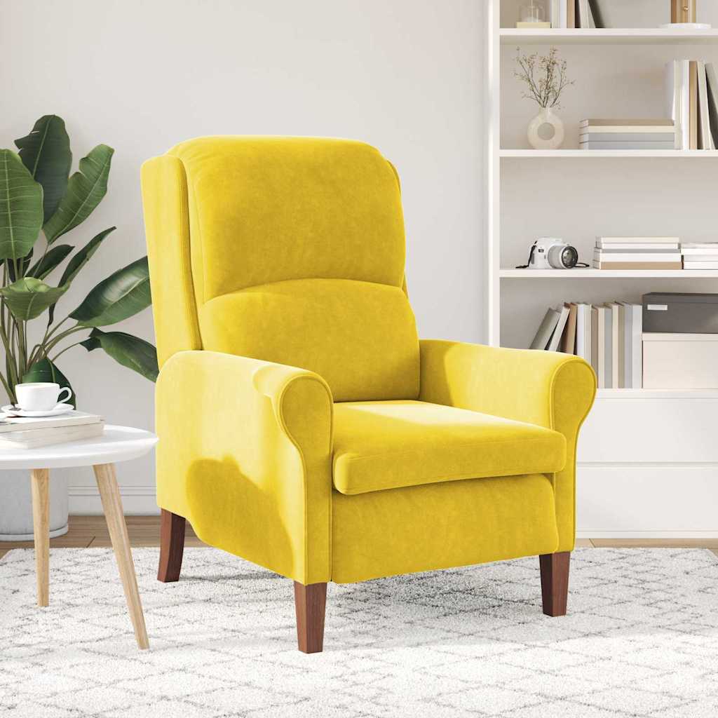 fauteuil Jaune Velours - XIOS