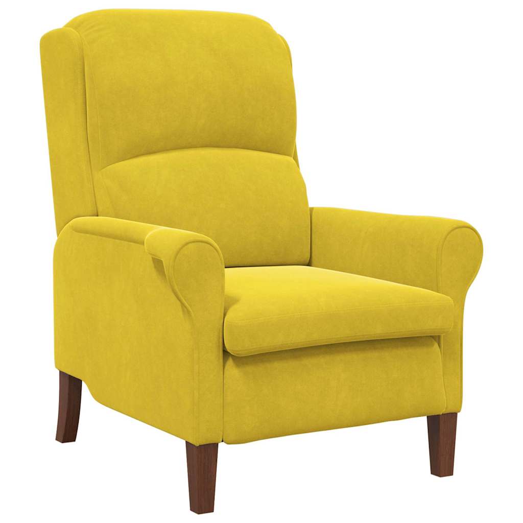 fauteuil Jaune Velours - XIOS