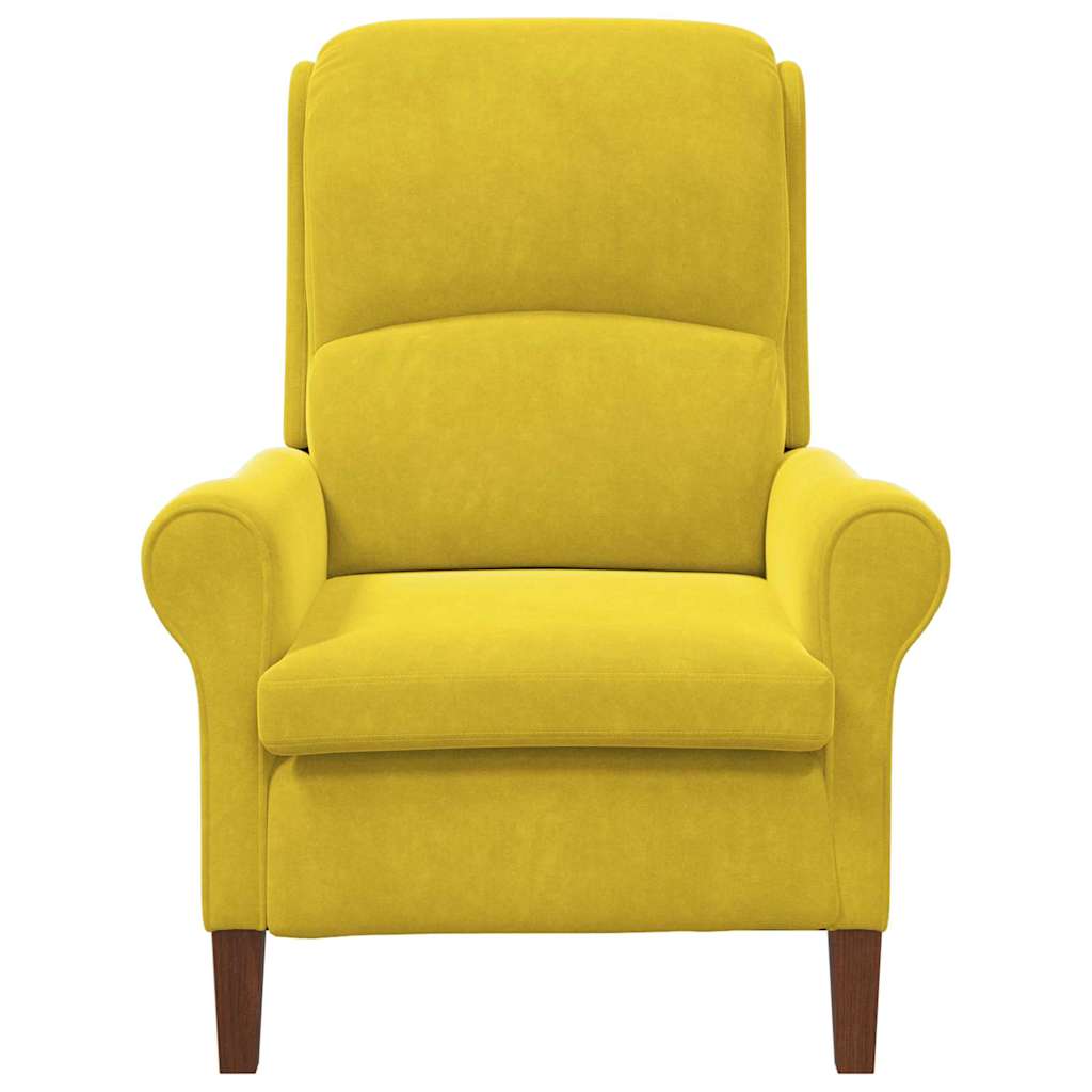 fauteuil Jaune Velours - XIOS
