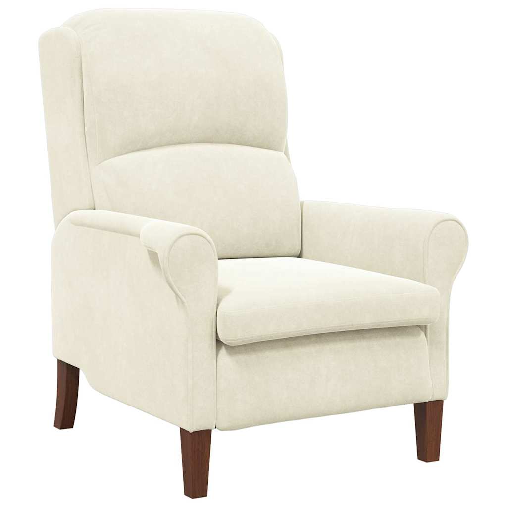 fauteuil Crème Velours - XIOS