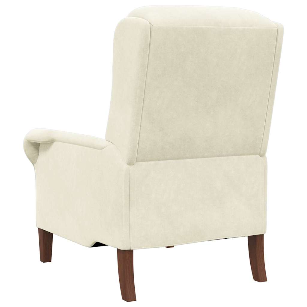 fauteuil Crème Velours - XIOS
