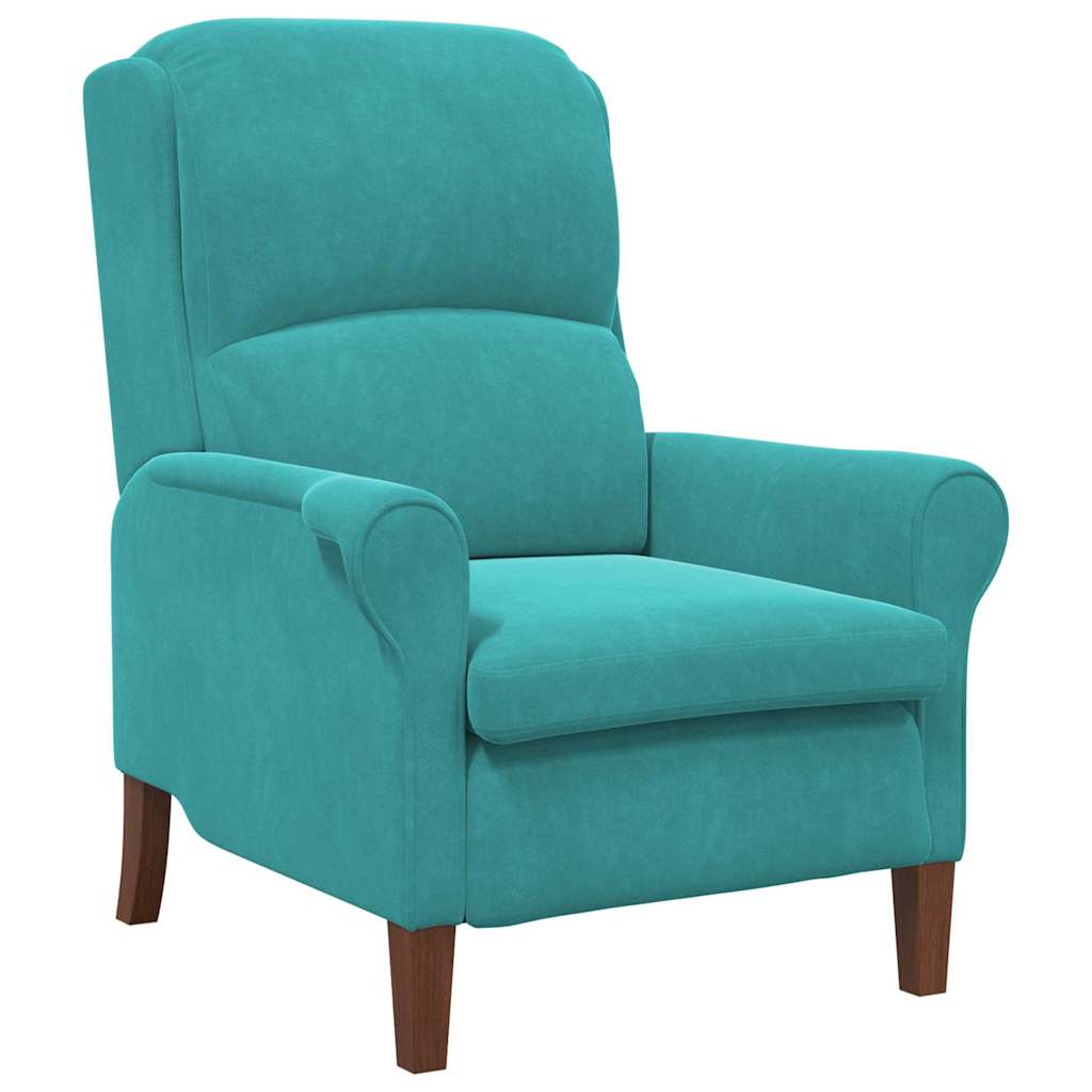 fauteuil Turquoise Velours - XIOS