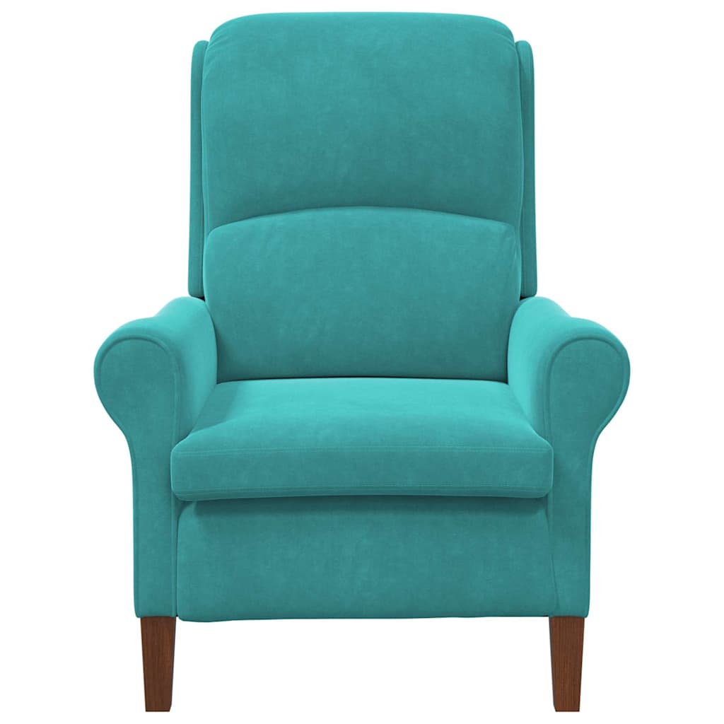 fauteuil Turquoise Velours - XIOS