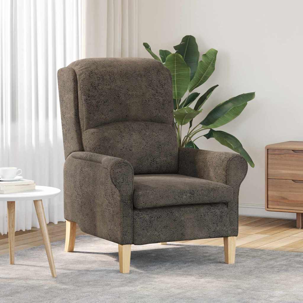 fauteuil Gris foncé 76 x 94 x 102 cm Faux cuir - XIOS