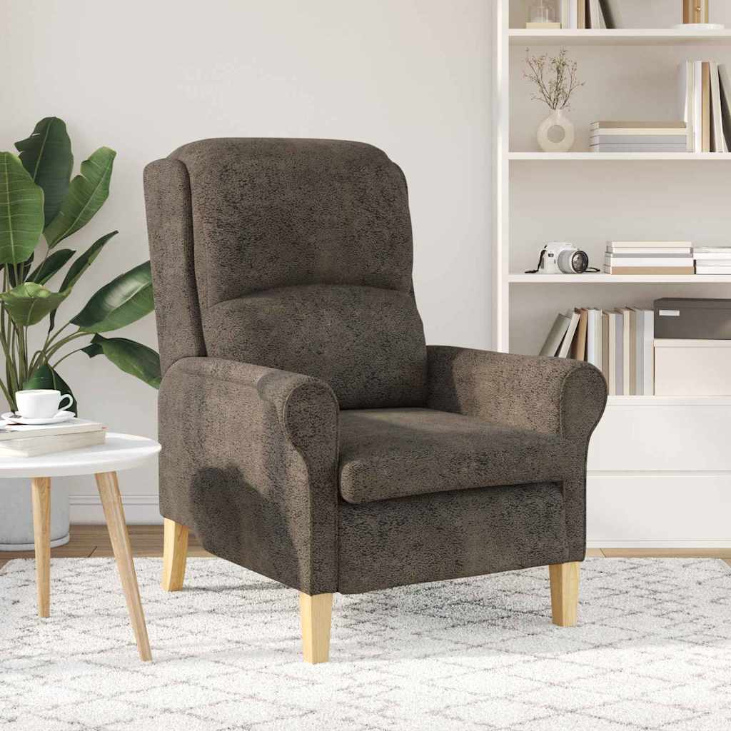 fauteuil Gris foncé 76 x 94 x 102 cm Faux cuir - XIOS