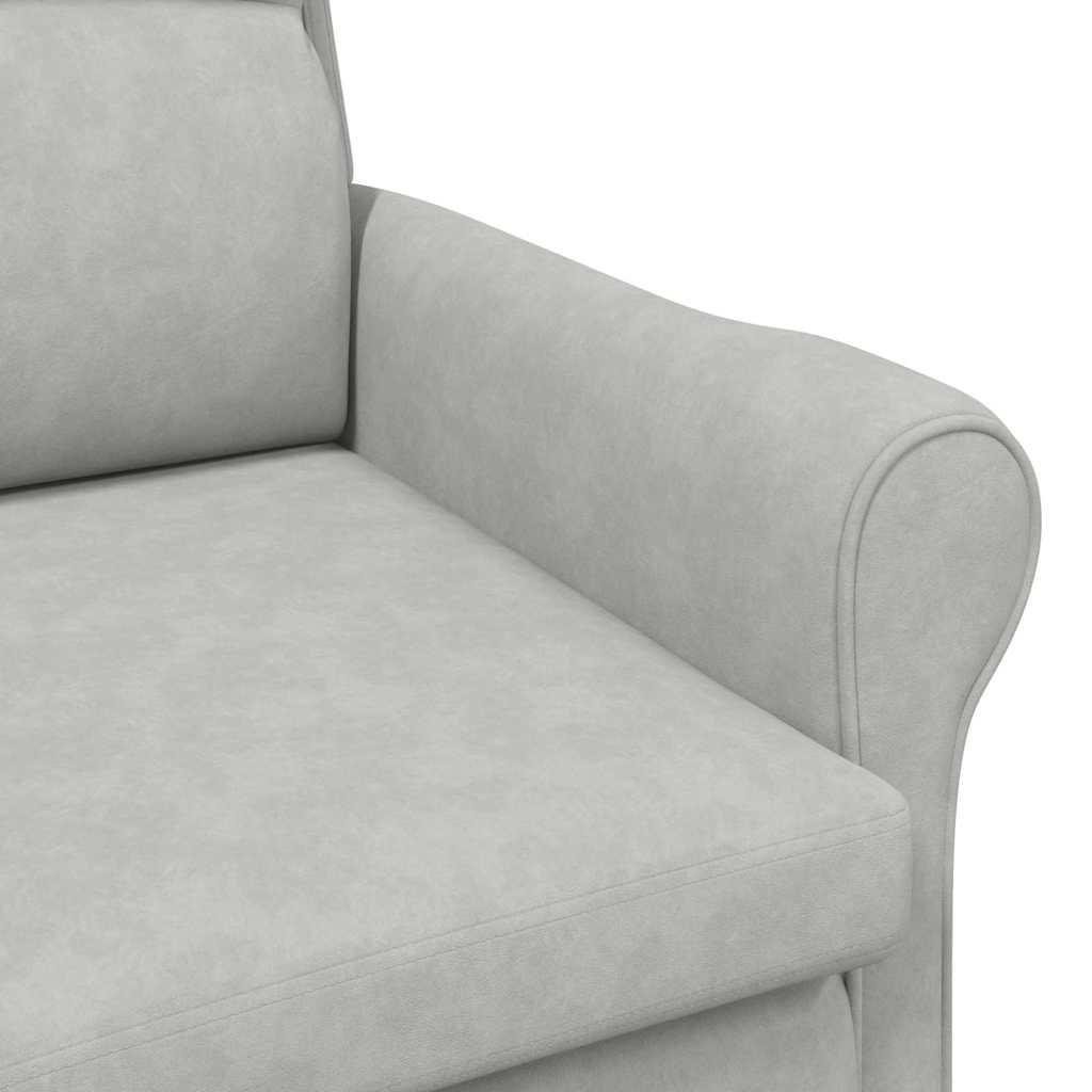 fauteuil Gris clair 76 x 94 x 102 cm Microfibre - XIOS