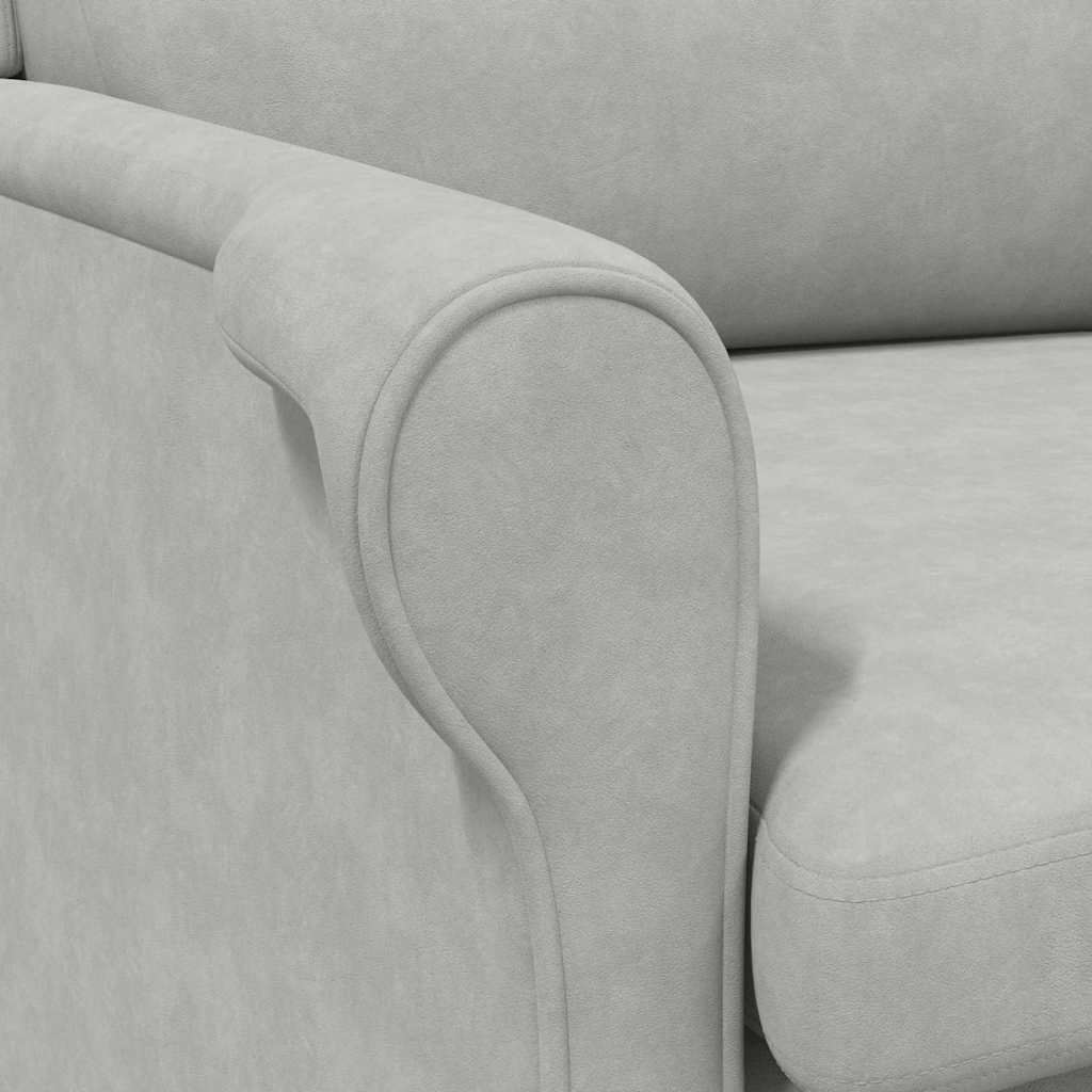 fauteuil Gris clair 76 x 94 x 102 cm Microfibre - XIOS