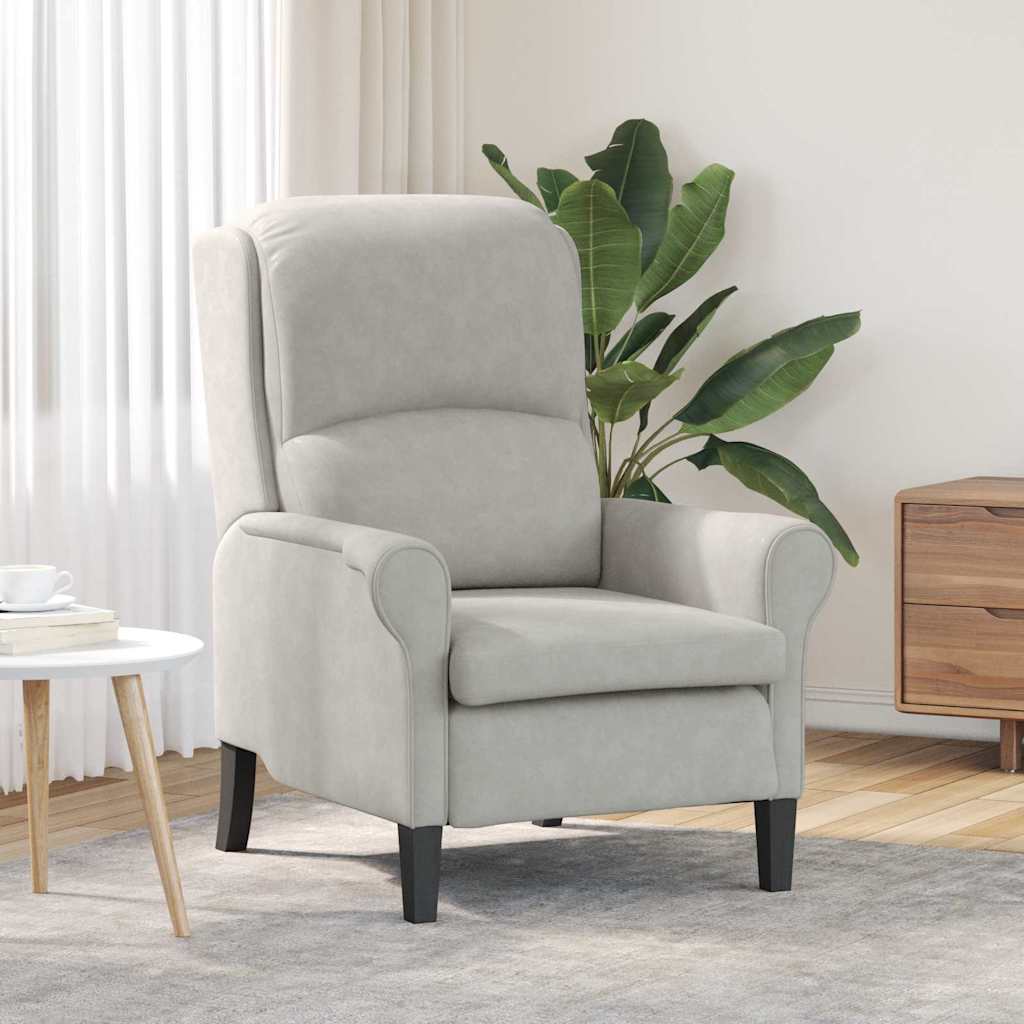 fauteuil Gris clair 76 x 94 x 102 cm Microfibre - XIOS