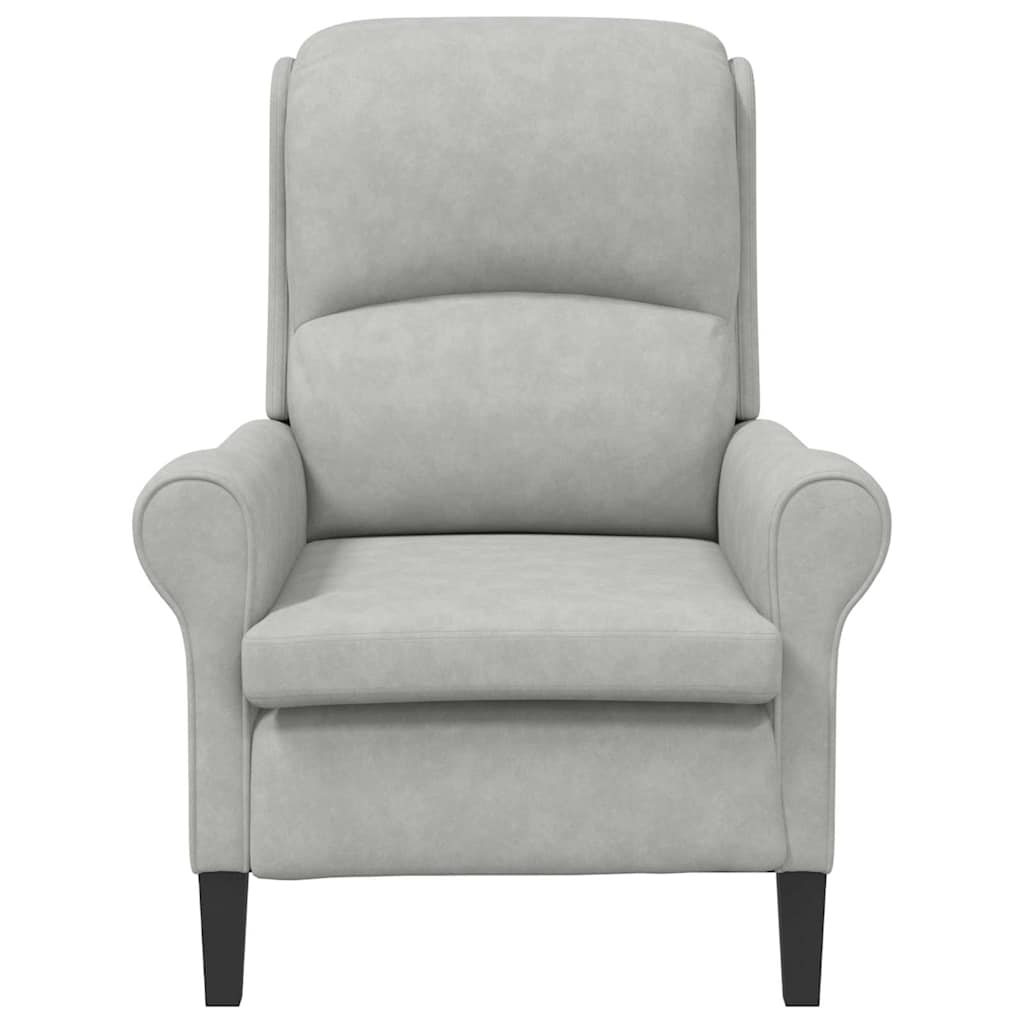 fauteuil Gris clair 76 x 94 x 102 cm Microfibre - XIOS