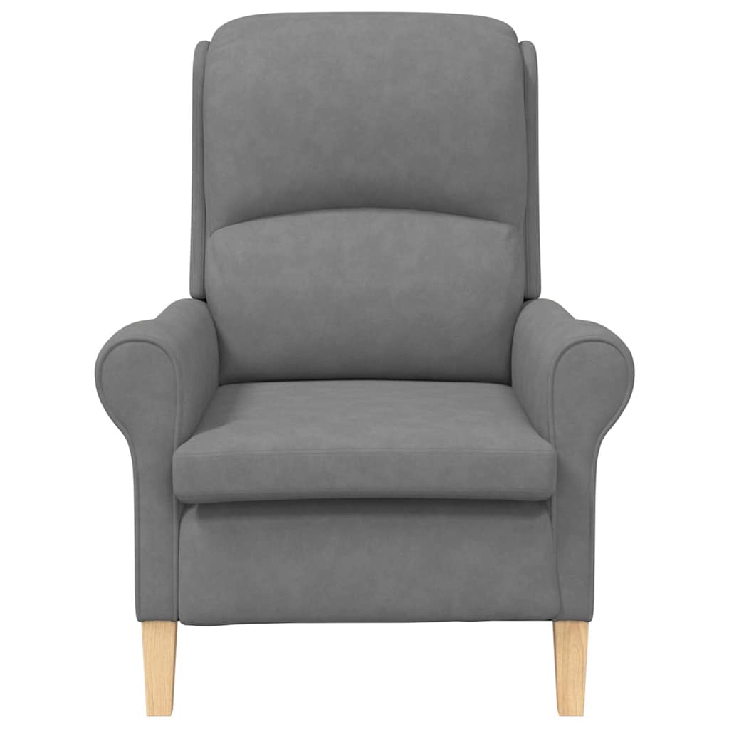 fauteuil Gris foncé 76 x 94 x 102 cm Microfibre - XIOS
