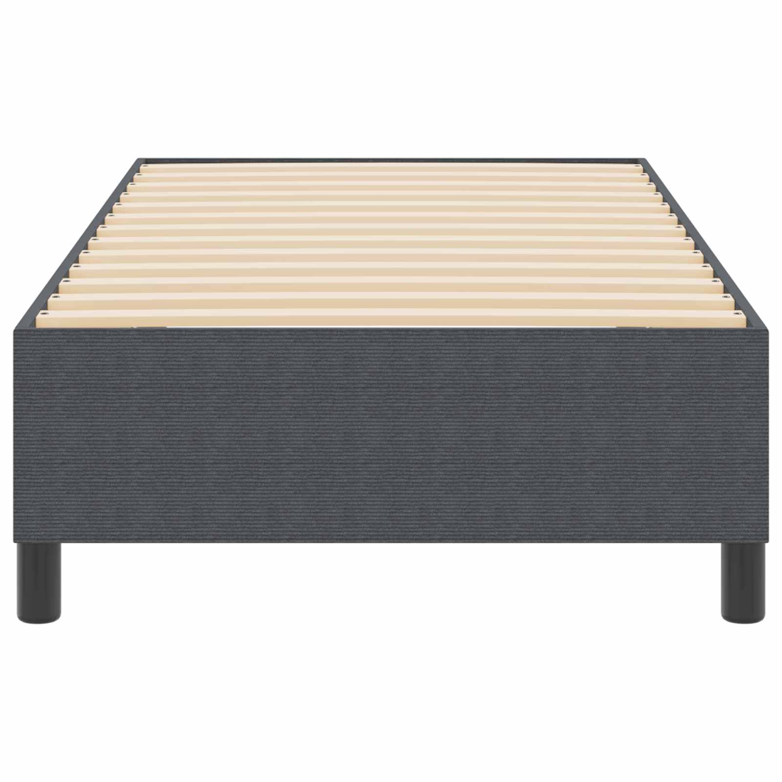 Cadre de lit plateforme Gris foncé 90 x 200 cm tissu - XIOS