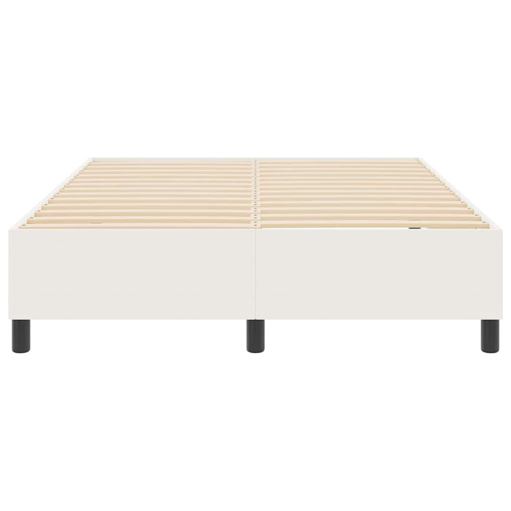 Cadre de lit plateforme Crème 140 x 190 cm tissu - XIOS